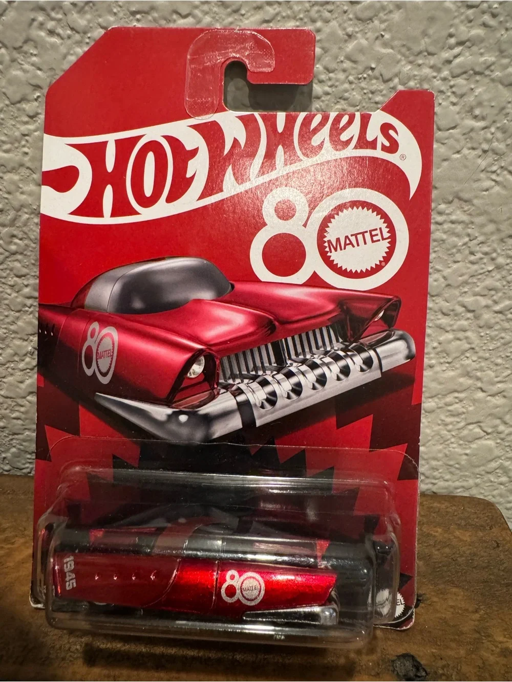 Mattel Hot Wheels Red Car & Cream Vespa Scooter Duo